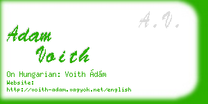 adam voith business card