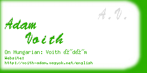 adam voith business card